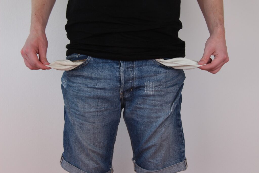 Financially distressed person
